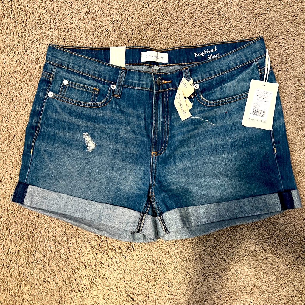 Brand New With Tags Cuffed Denim Shorts Very Cute